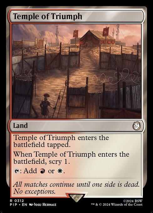 Temple of Triumph - Universes Beyond: Fallout - R - 312