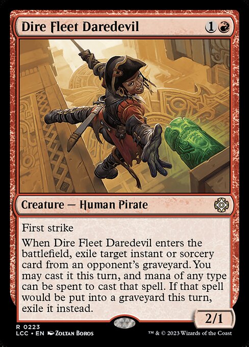Dire Fleet Daredevil - Commander: The Lost Caverns of Ixalan - R - 223