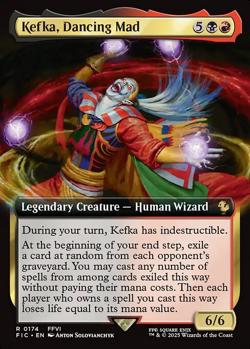 Kefka, Dancing Mad (Extended Art) - Commander: FINAL FANTASY - R - 174
