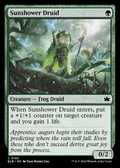 Sunshower Druid - Bloomburrow - C - 195