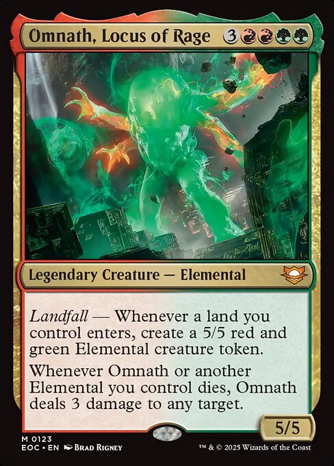 Omnath, Locus of Rage - Commander: Edge of Eternities - M - 123