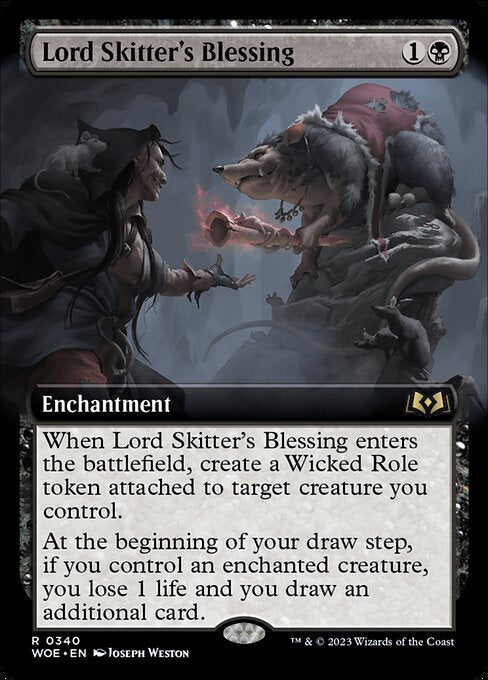 Lord Skitter's Blessing (Extended Art) - Wilds of Eldraine - R - 340