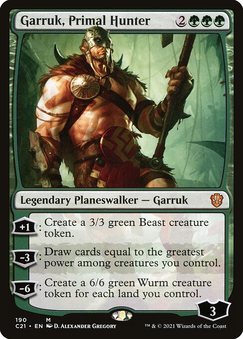 Garruk, Primal Hunter - Commander 2021 - M - 190