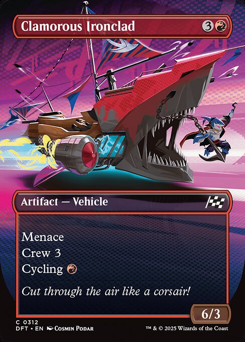 Clamorous Ironclad (Borderless) - Aetherdrift - C - 312