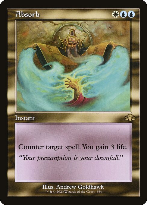 Absorb (Retro Frame) - Dominaria Remastered - R - 354