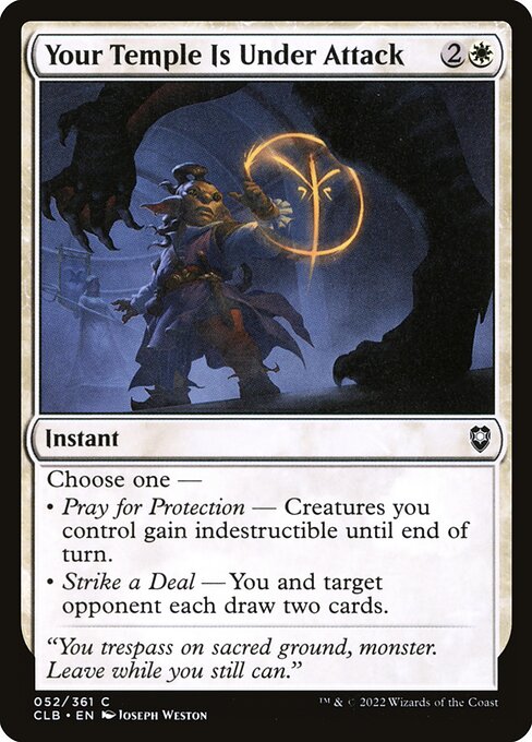 Your Temple Is Under Attack - Commander Legends: Battle for Baldur's Gate - C - 52