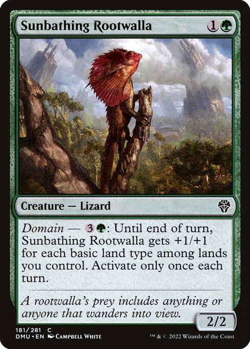 Sunbathing Rootwalla - Dominaria United - C - 181