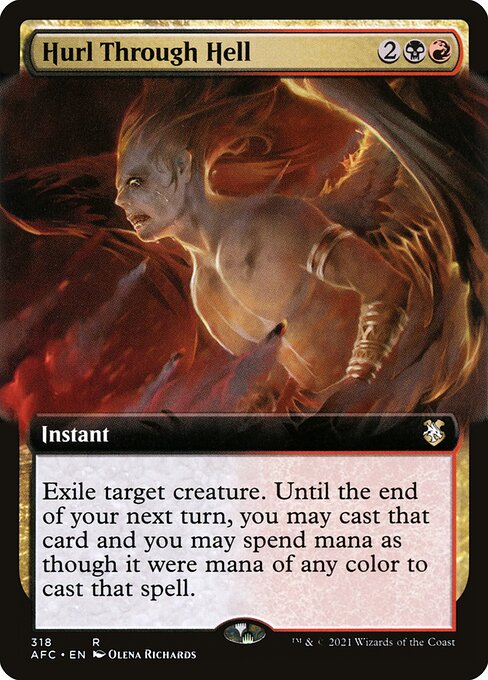 Hurl Through Hell (Extended Art) - Commander: Adventures in the Forgotten Realms - R - 318