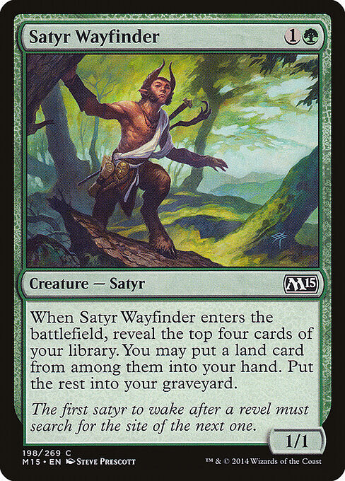 Satyr Wayfinder - Magic 2015 (M15) - C - 198