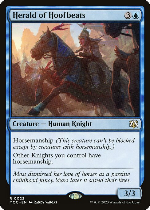 Herald of Hoofbeats - Commander: March of the Machine - R - 22