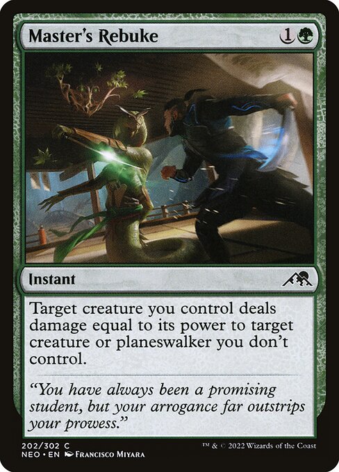 Master's Rebuke - Kamigawa: Neon Dynasty - C - 202