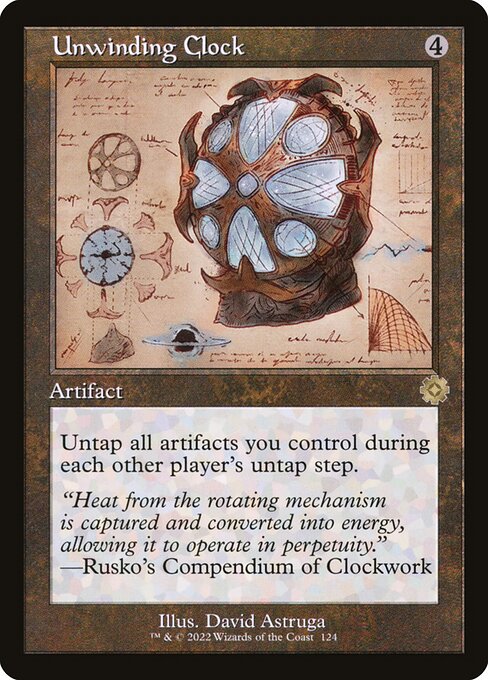 Unwinding Clock (Schematic) - The Brothers' War: Retro Frame Artifacts - R - 124