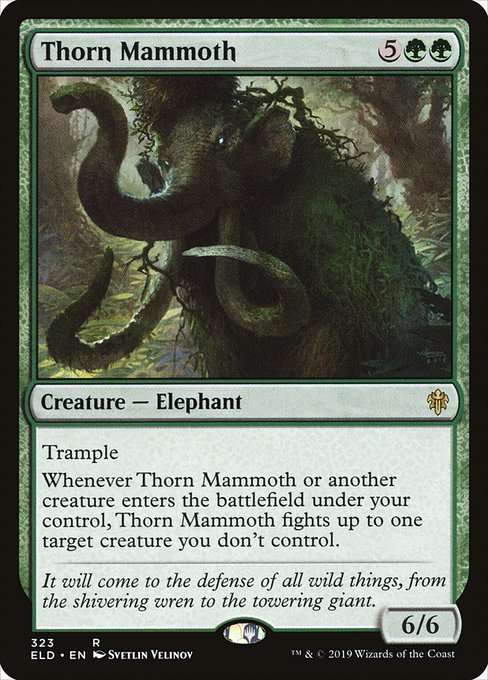 Thorn Mammoth - Throne of Eldraine - R - 323