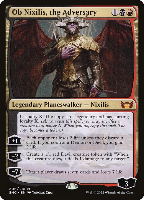 Ob Nixilis, the Adversary - Streets of New Capenna - M - 206