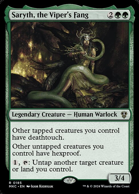 Saryth, the Viper's Fang - Commander: Murders at Karlov Manor - R - 185