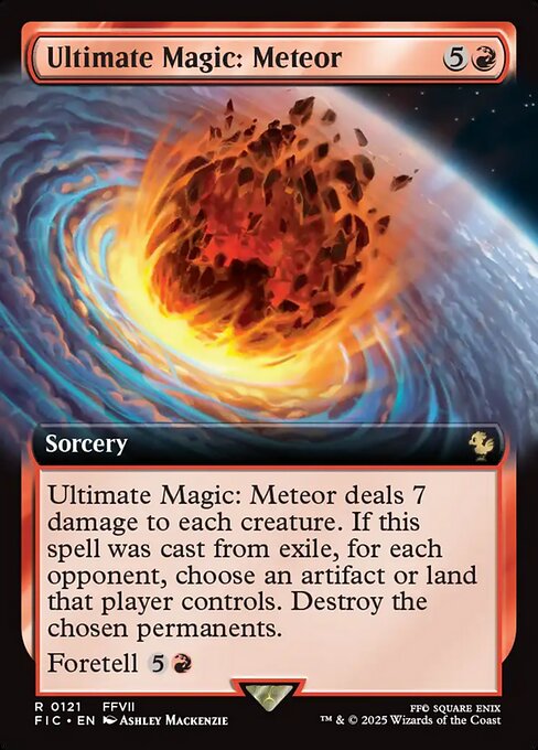 Ultimate Magic: Meteor (Extended Art) - Commander: FINAL FANTASY - R - 121