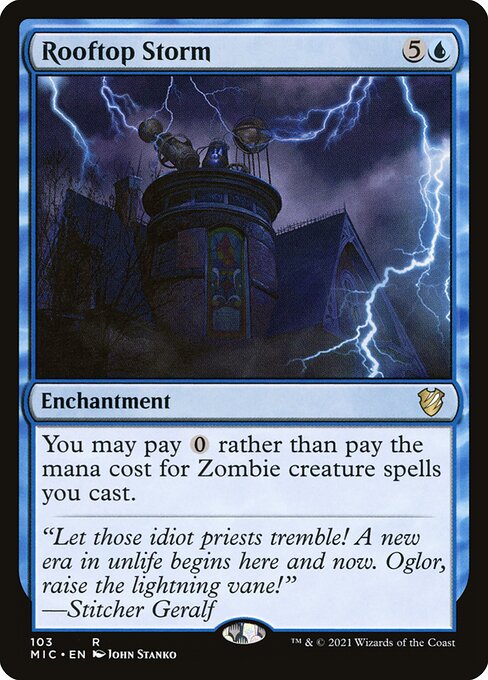 Rooftop Storm - Commander: Innistrad: Midnight Hunt - R - 103