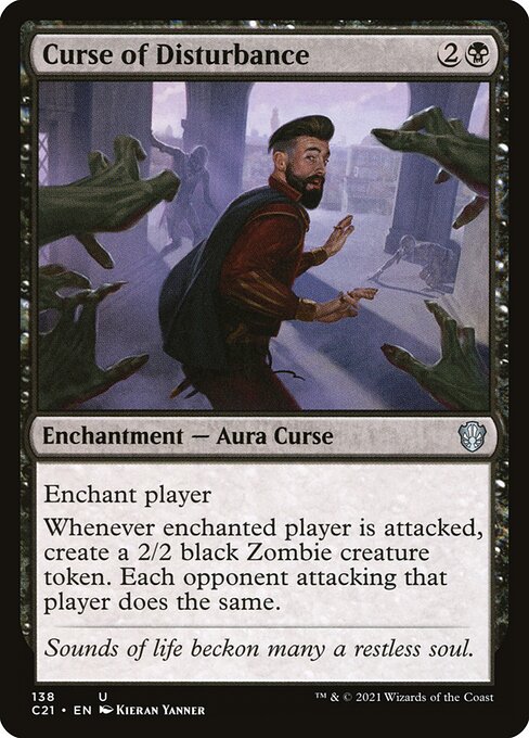 Curse of Disturbance - Commander 2021 - U - 138