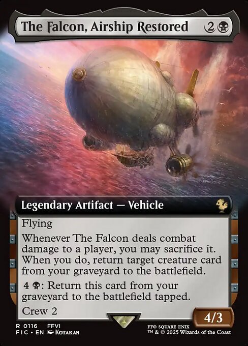 The Falcon, Airship Restored (Extended Art) - Commander: FINAL FANTASY - R - 116