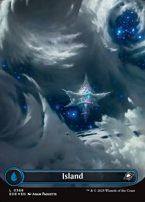 Island (0368) (Borderless) (Galaxy Foil) - Edge of Eternities - L - 368