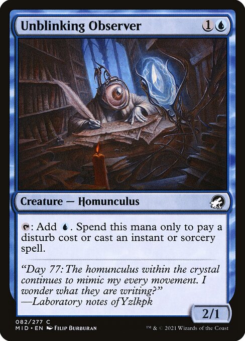 Unblinking Observer - Innistrad: Midnight Hunt - C - 82