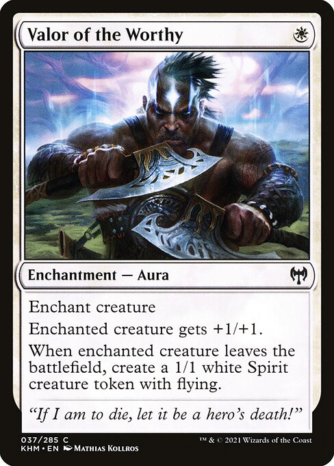 Valor of the Worthy - Kaldheim - C - 37