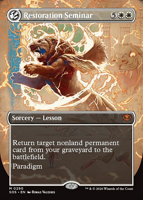 Restoration Seminar (Borderless) - Secrets of Strixhaven - M - 290