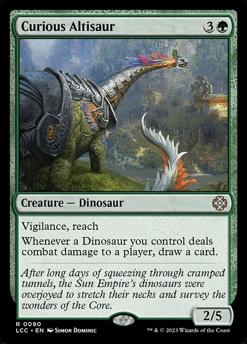 Curious Altisaur - Commander: The Lost Caverns of Ixalan - R - 90