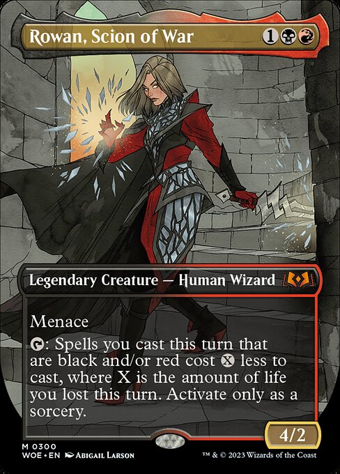 Rowan, Scion of War (Borderless) - Wilds of Eldraine - M - 300
