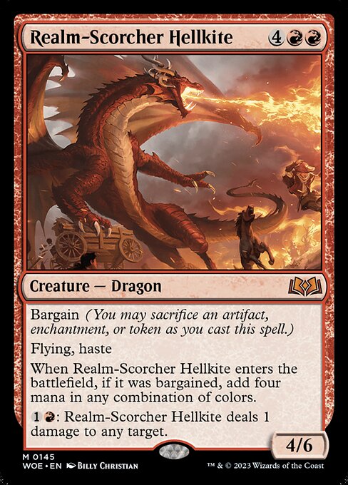 Realm-Scorcher Hellkite - Wilds of Eldraine - M - 145