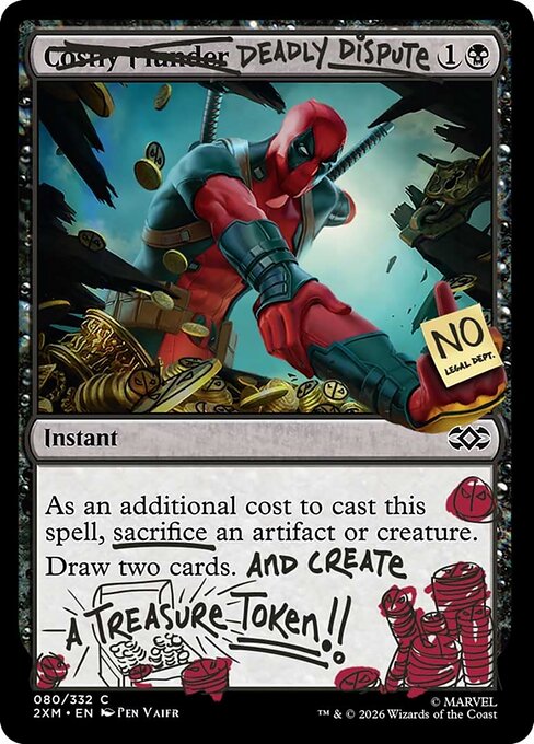 Deadly Dispute (080) (Pool Party Foil) - Secret Lair Drop Series - C - 80