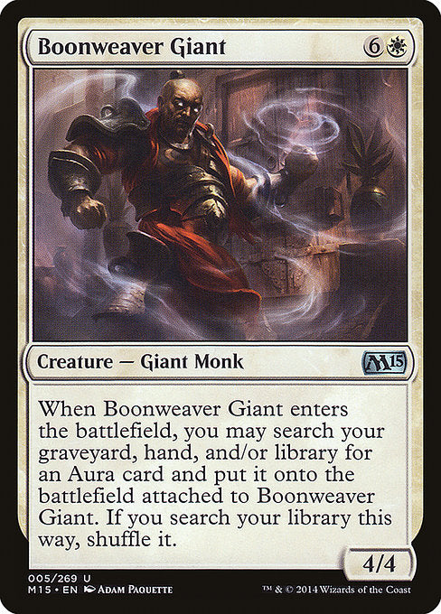 Boonweaver Giant - Magic 2015 (M15) - U - 5