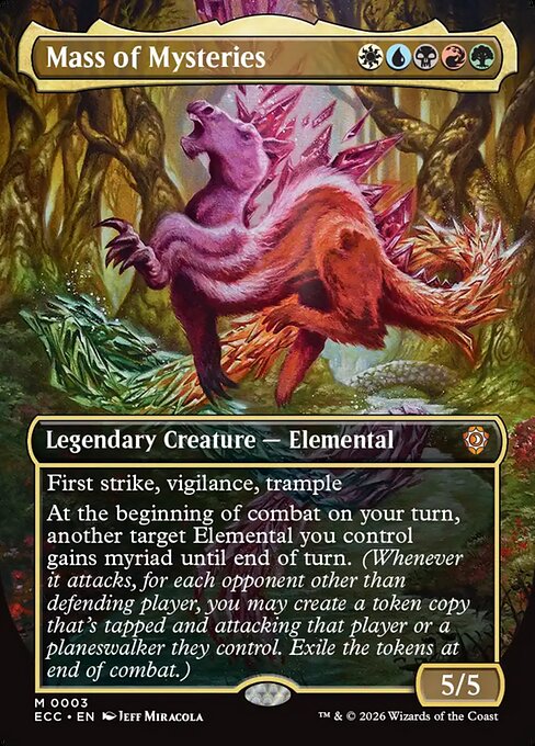 Mass of Mysteries (Borderless) - Commander: Lorwyn Eclipsed - M - 3