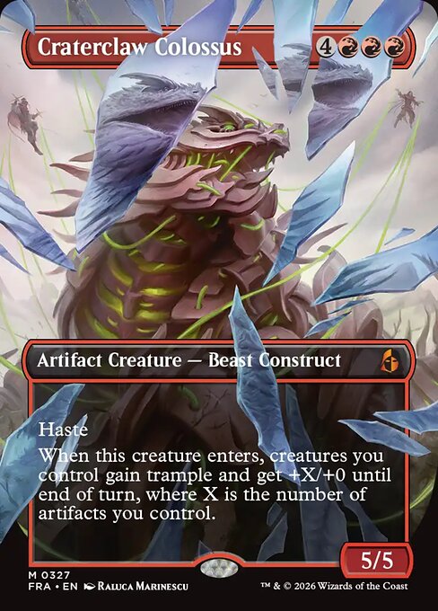 Craterclaw Colossus (Borderless) (0327) - Reality Fracture - M - 327