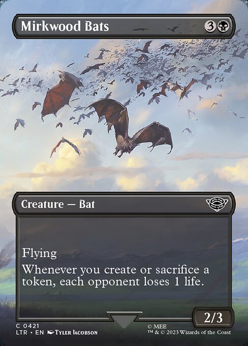 Mirkwood Bats (Borderless) - Universes Beyond: The Lord of the Rings: Tales of Middle-earth - C - 421
