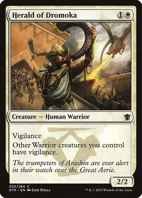 Herald of Dromoka - Dragons of Tarkir - C - 22