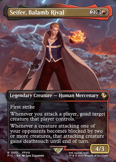 Seifer, Balamb Rival (Borderless) - Commander: FINAL FANTASY - R - 451