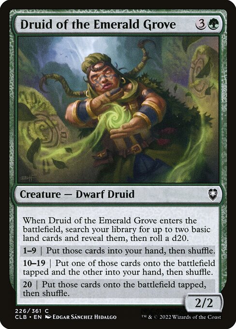 Druid of the Emerald Grove - Commander Legends: Battle for Baldur's Gate - C - 226