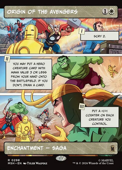 Origin of the Avengers (Borderless) - Marvel Super Heroes - R - 298