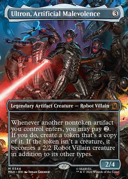 Ultron, Artificial Malevolence (Borderless) (0344) - Marvel Super Heroes - M - 344