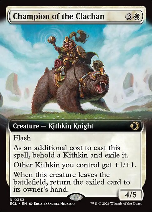 Champion of the Clachan (Extended Art) - Lorwyn Eclipsed - R - 353