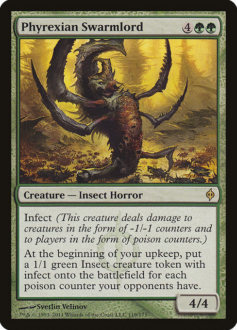 Phyrexian Swarmlord - New Phyrexia - R - 119