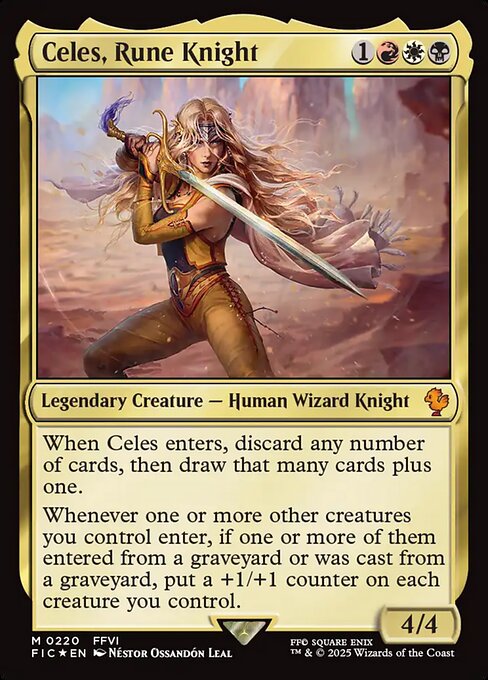 Celes, Rune Knight (Surge Foil) - Commander: FINAL FANTASY - M - 220