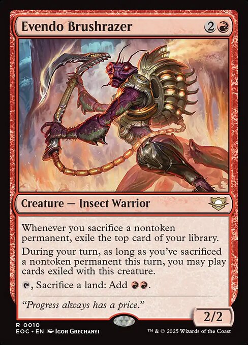 Evendo Brushrazer - Commander: Edge of Eternities - R - 10