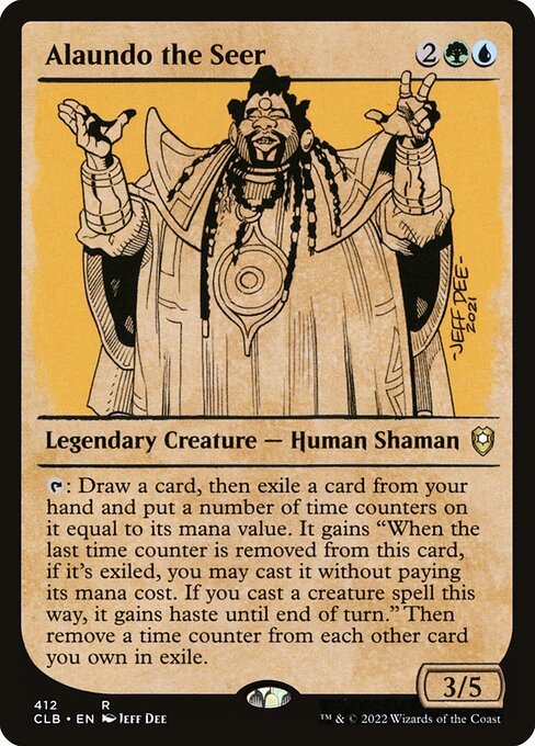 Alaundo the Seer (Showcase) - Commander Legends: Battle for Baldur's Gate - R - 412