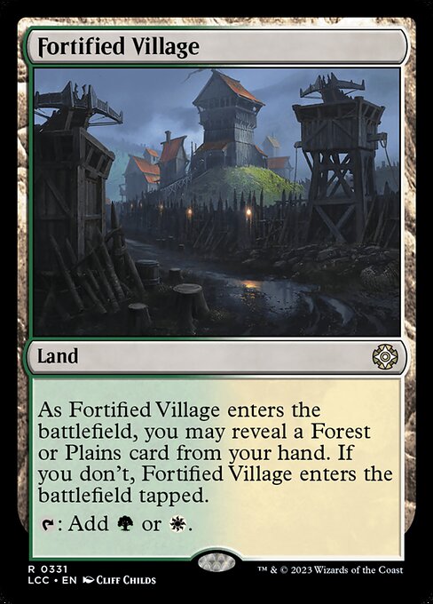 Fortified Village - Commander: The Lost Caverns of Ixalan - R - 331