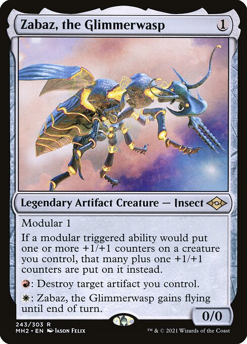 Zabaz, the Glimmerwasp - Modern Horizons 2 - R - 243