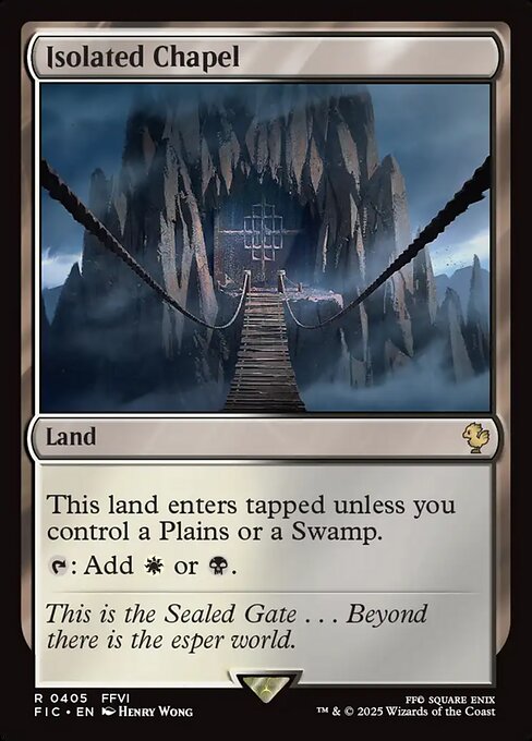 Isolated Chapel (Surge Foil) - Commander: FINAL FANTASY - R - 405