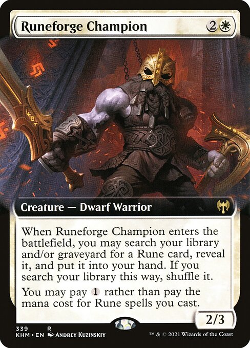 Runeforge Champion (Extended Art) - Kaldheim - R - 339