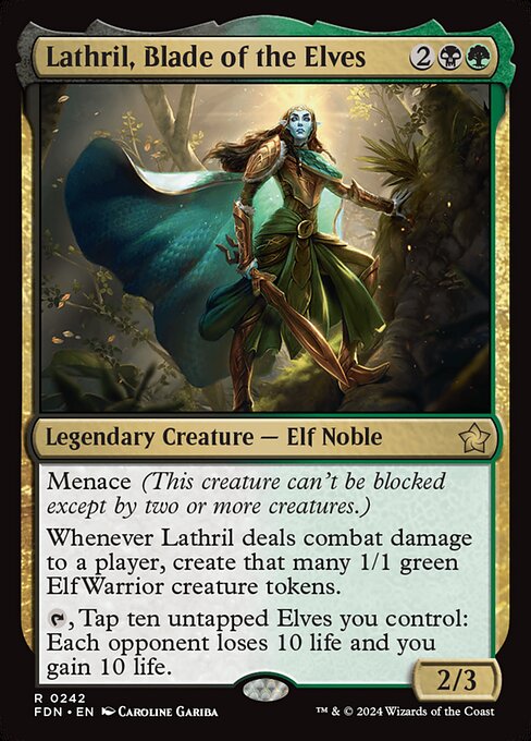 Lathril, Blade of the Elves - Foundations - R - 242